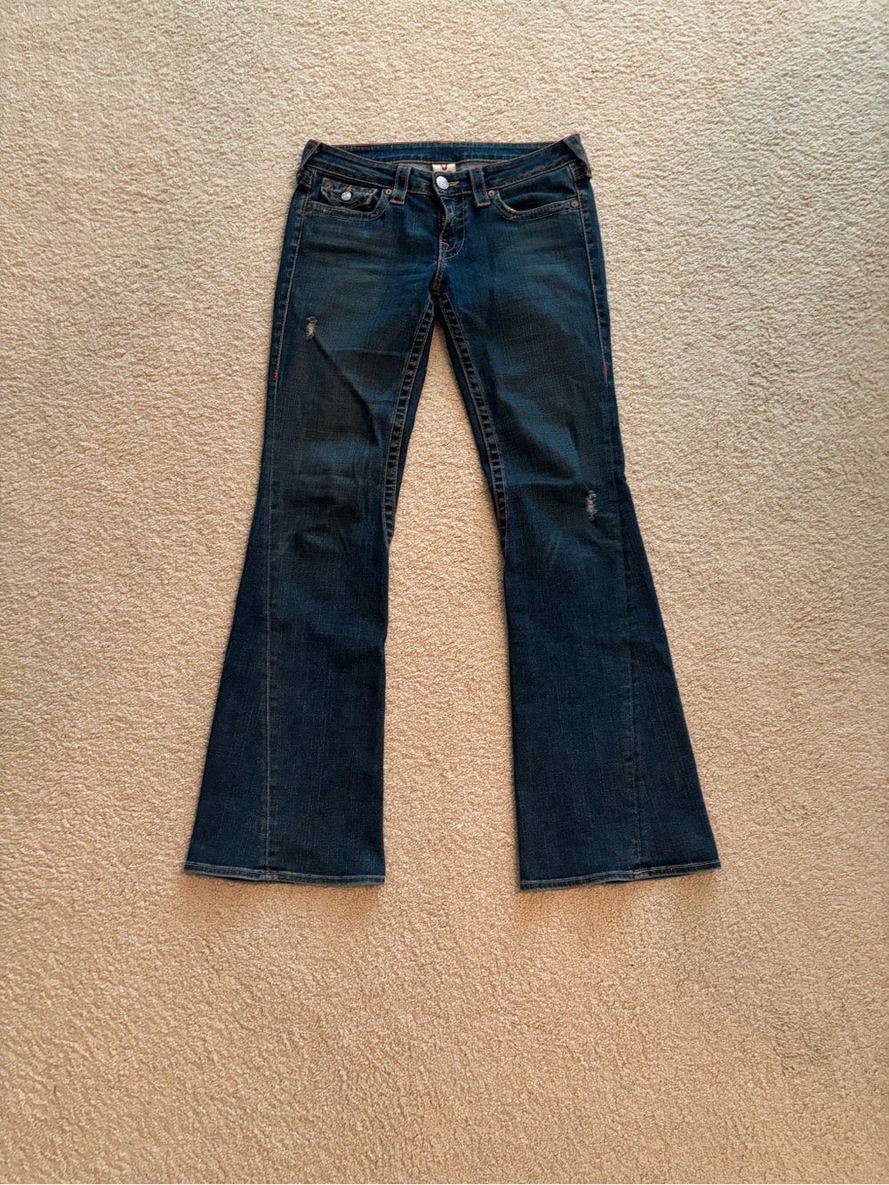 True Religion Dark Blue Flare Jeans